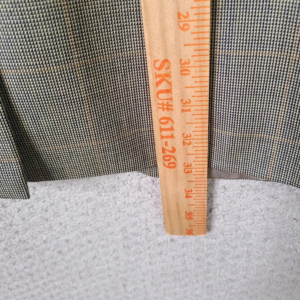 Vintage Chaps‎ Ralph Lauren Jacket Mens 44T Brown Plaid Blazer 2 Button Wool